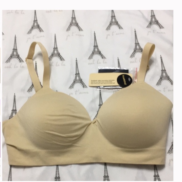 Shapermint Truekind® Supportive Comfort Wireless Shaping Bra Sz L Chai - Picture 4 of 7